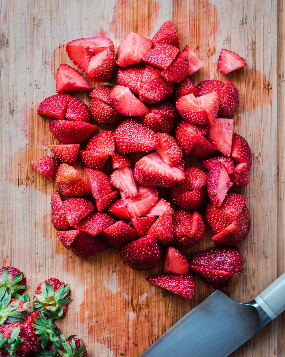 Healthy Vegan Strawberry Rhubarb Salad - Rainbow Plant Life