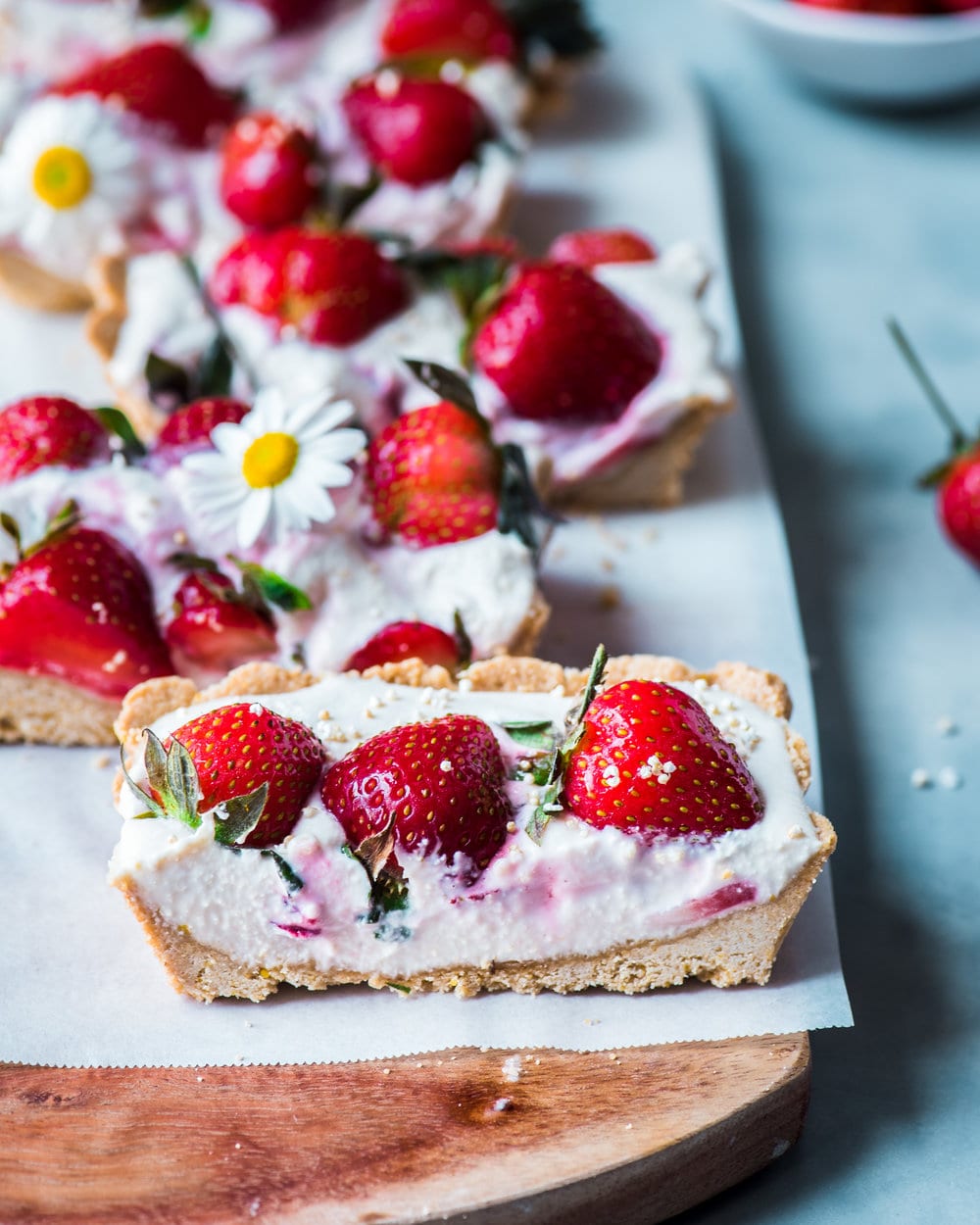 Vegan Strawberries and Cream Tart