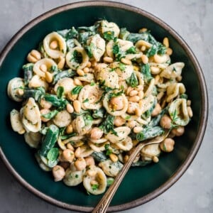 Tahini and Greens Pasta Salad