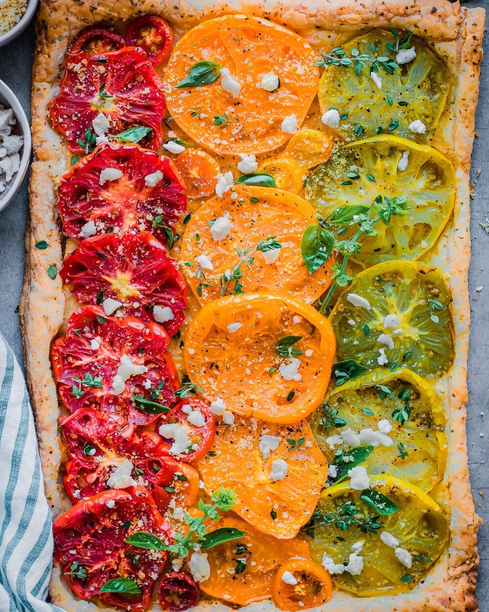Cheesy Heirloom Tomato Tart (Vegan)