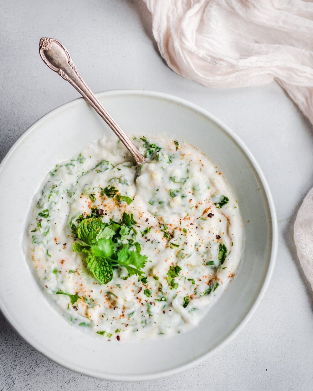 mint-and-yoghurt-dip-with-indian-spices-refreshing-and-cooling-mint