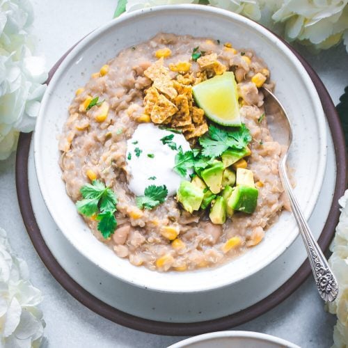 Instant Pot Vegan White Bean Quinoa Chili