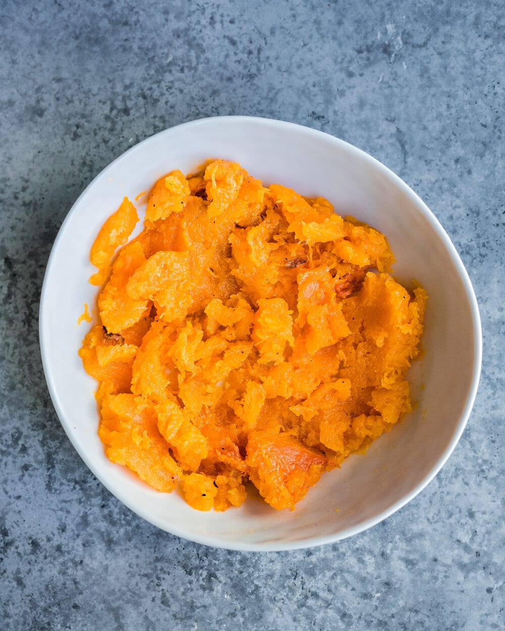 scooped roasted butternut squash