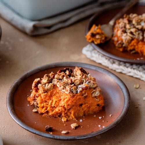 Vegan Brown Butter Sweet Potato Casserole