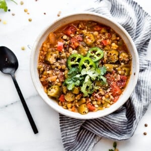 instant pot vegan lentil gumbo