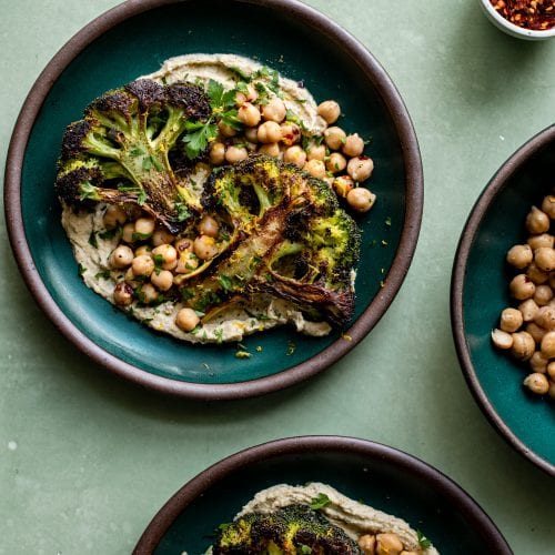 roasted broccoli steaks recipe for veganuary