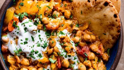 40+ Fantastic Vegan Indian Recipes: Braised Indian Chickpea Stew