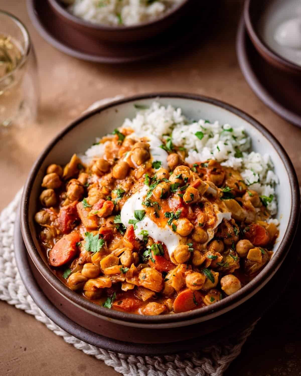 Braised Indian Chickpea Stew Rainbow Plant Life