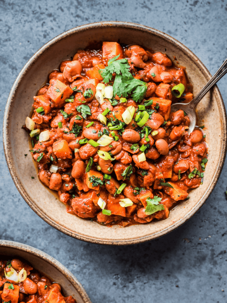 Vegan Sweet Potato & Pinto Bean Chili Rainbow Plant Life