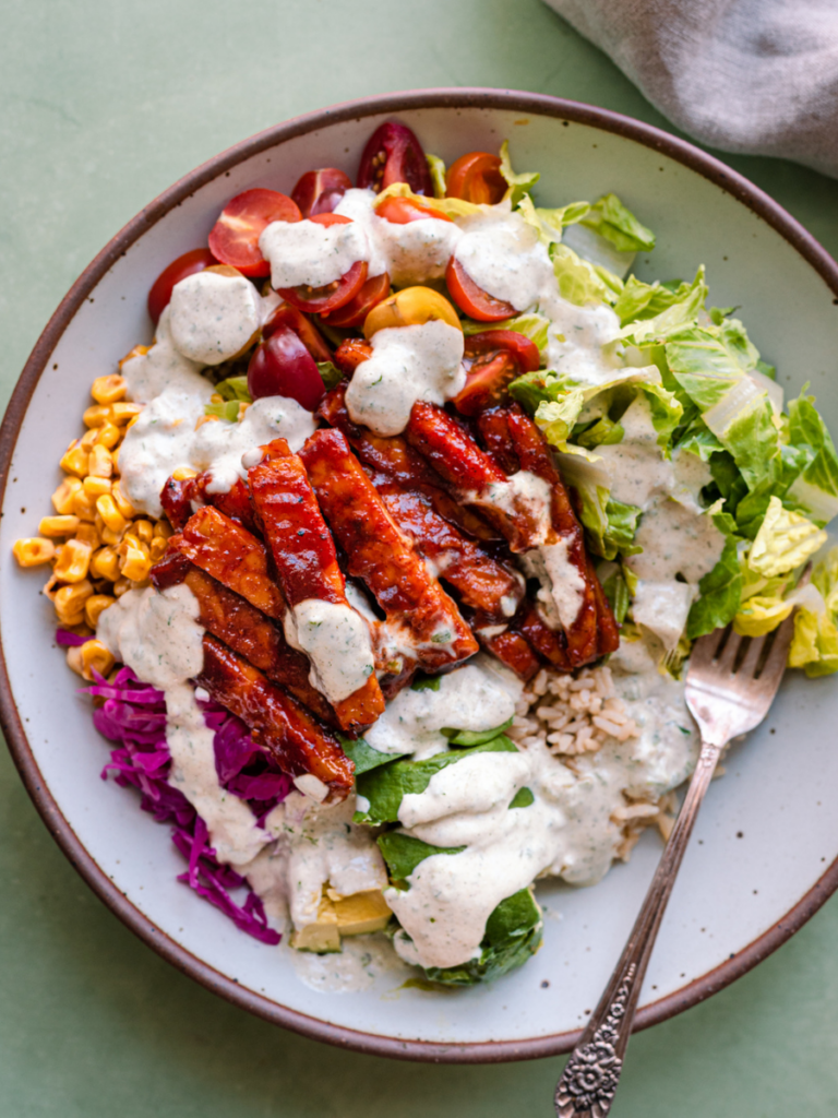 BBQ Vegan Tempeh Bowl