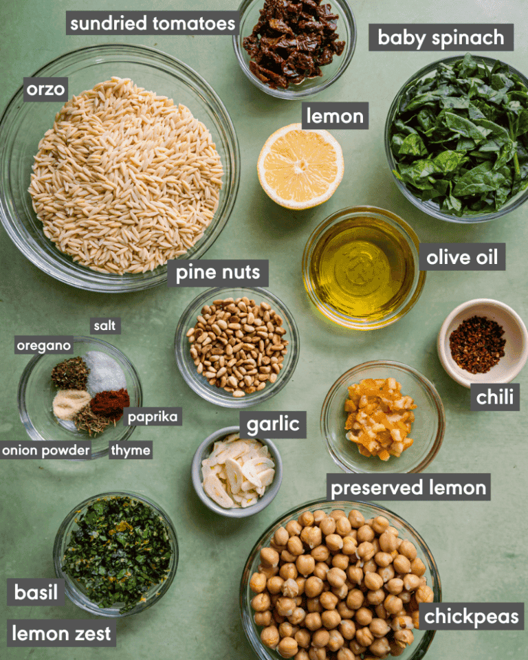 Lemon Orzo Pasta Salad Rainbow Plant Life