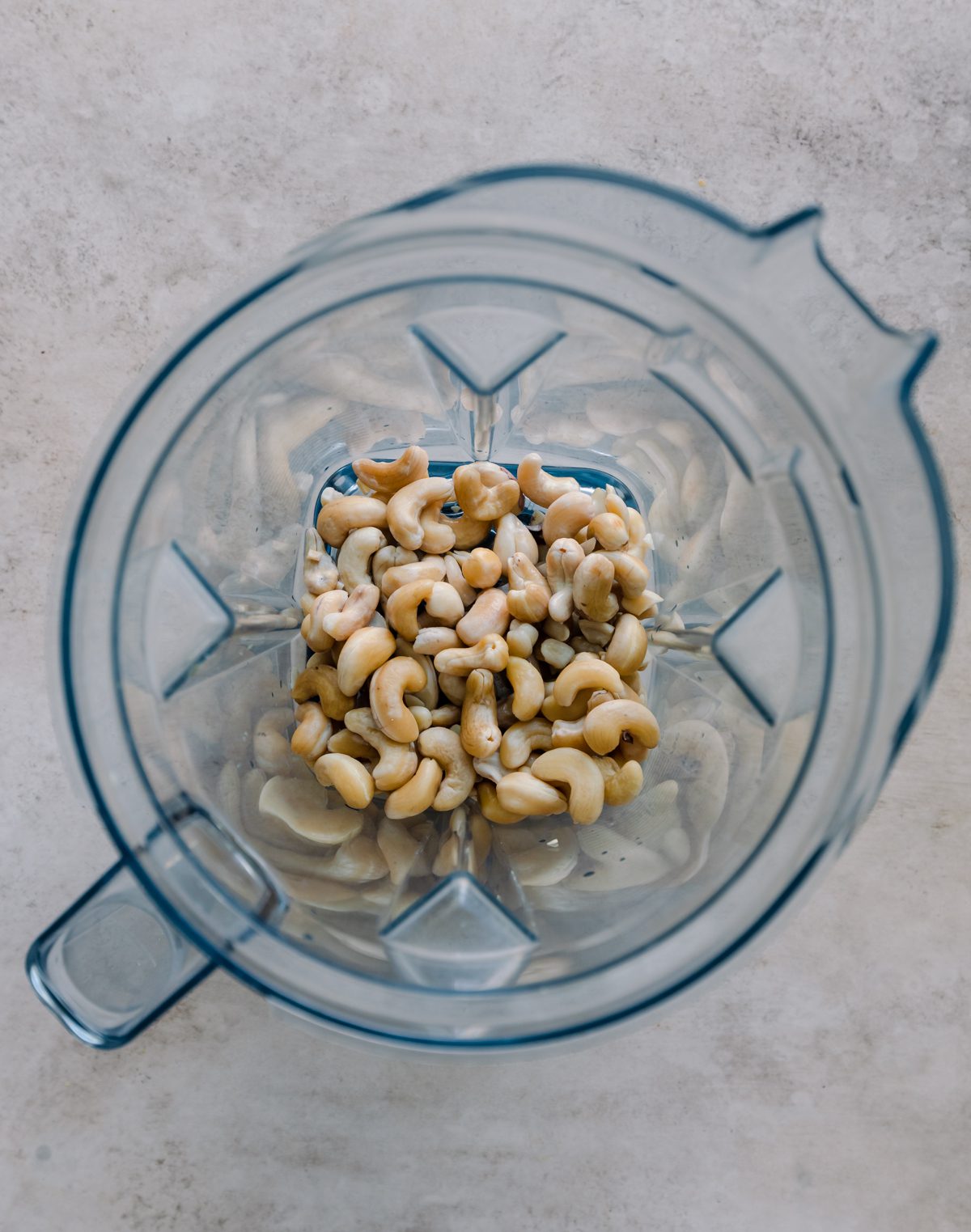 cashews in a blender.