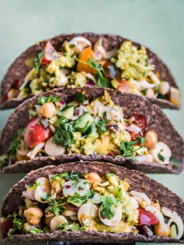 3 vegan ceviche tacos