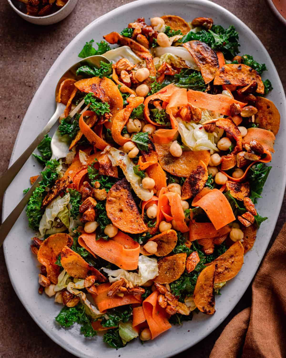 Roasted Butternut Squash Kale Salad Rainbow Plant Life