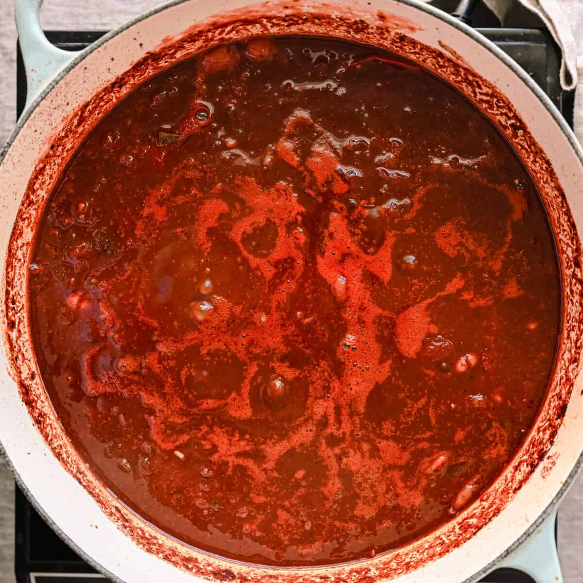 chili simmering