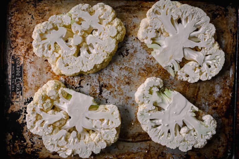 Cauliflower Steaks with Caramelized Shallots Rainbow Plant Life
