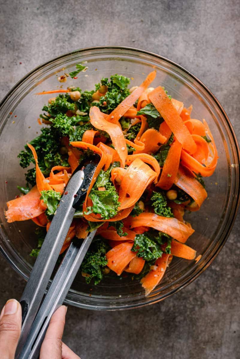 Roasted Butternut Squash Kale Salad - Rainbow Plant Life