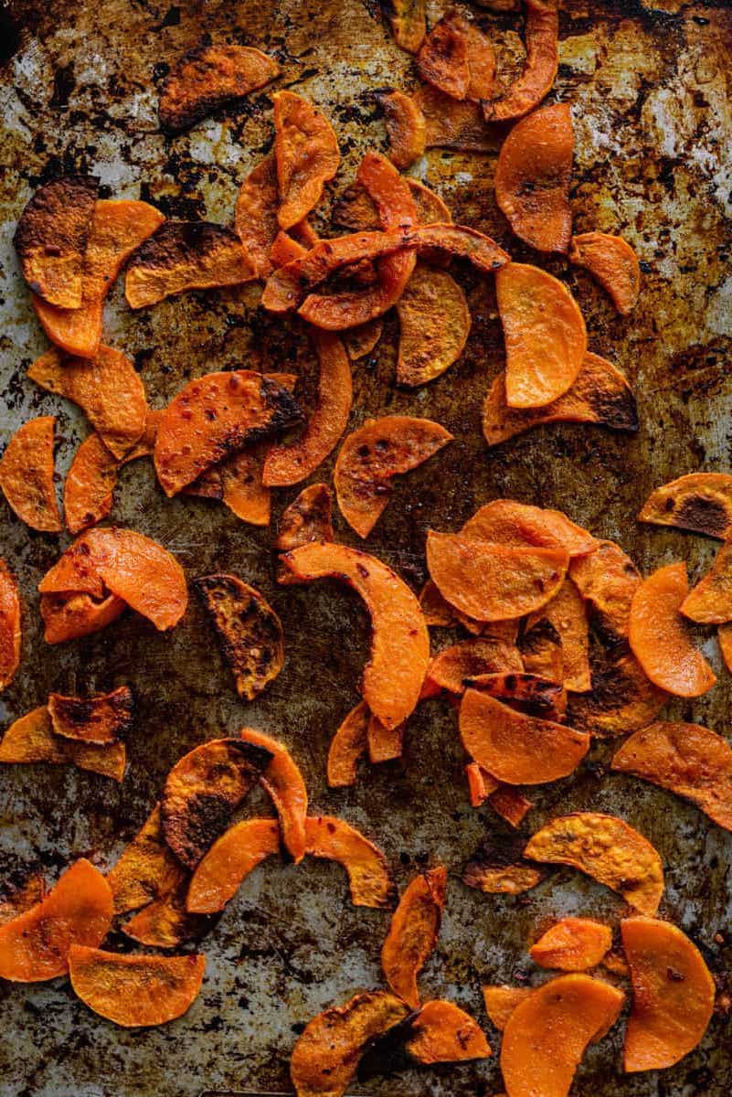 Roasted Butternut Squash Kale Salad - Rainbow Plant Life