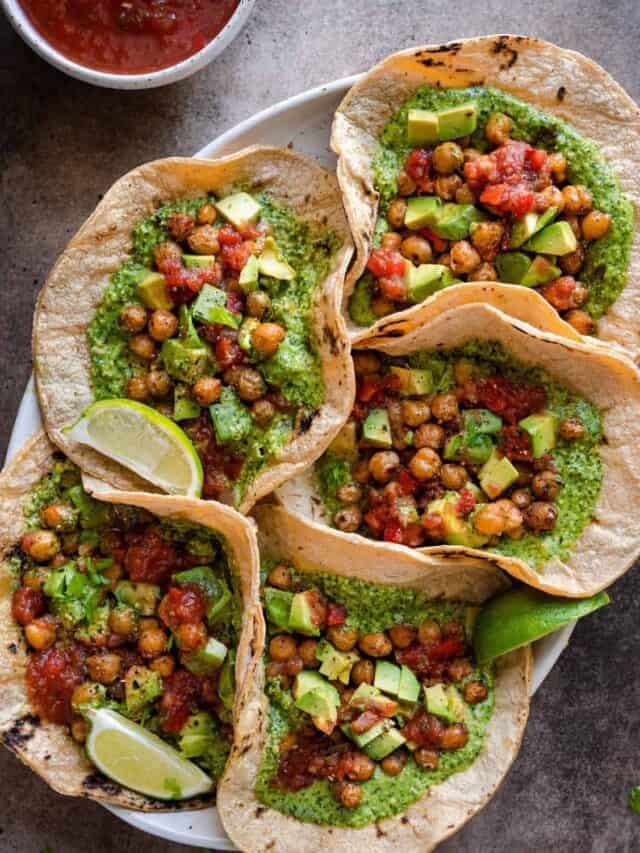 20Minute Chickpea Tacos Rainbow Plant Life