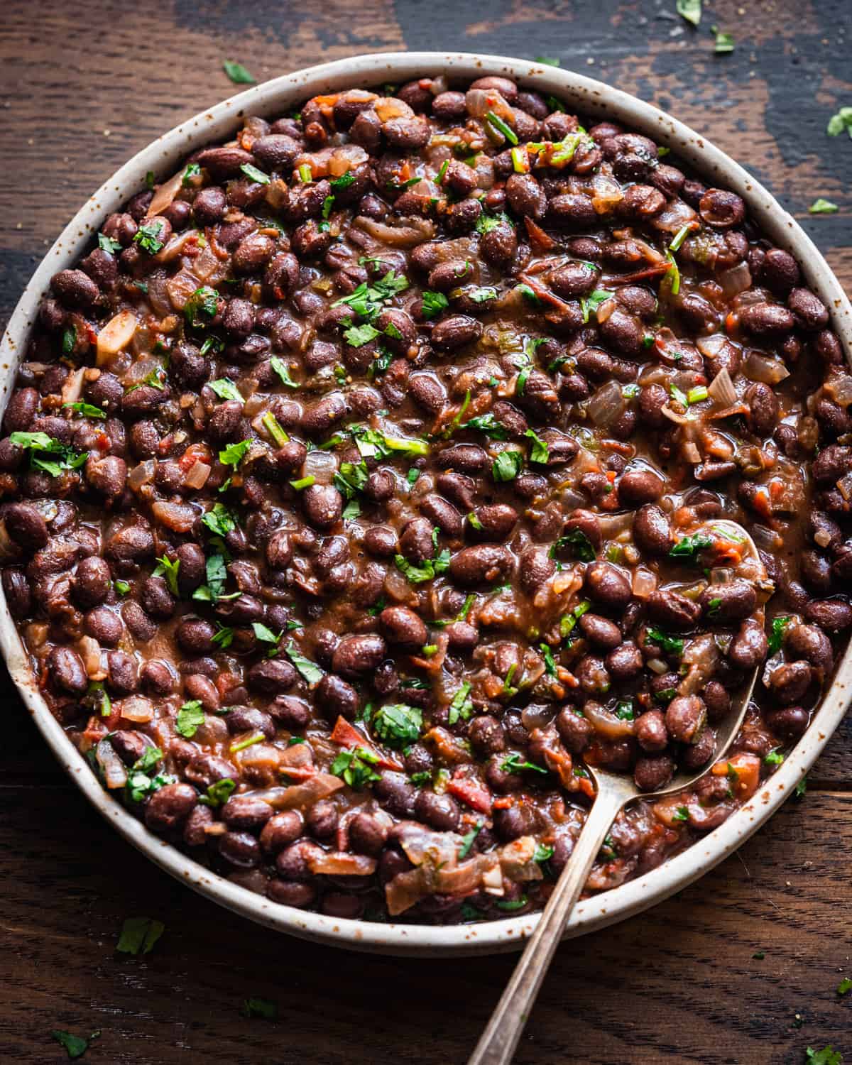 Slow Cooker Black Beans - I Heart Vegetables