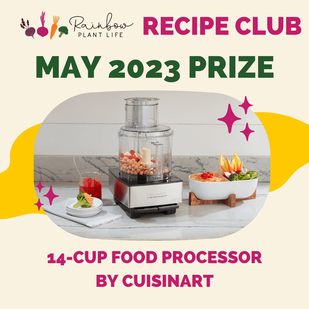 Poster for the May 2023 Recipe Club Awards.