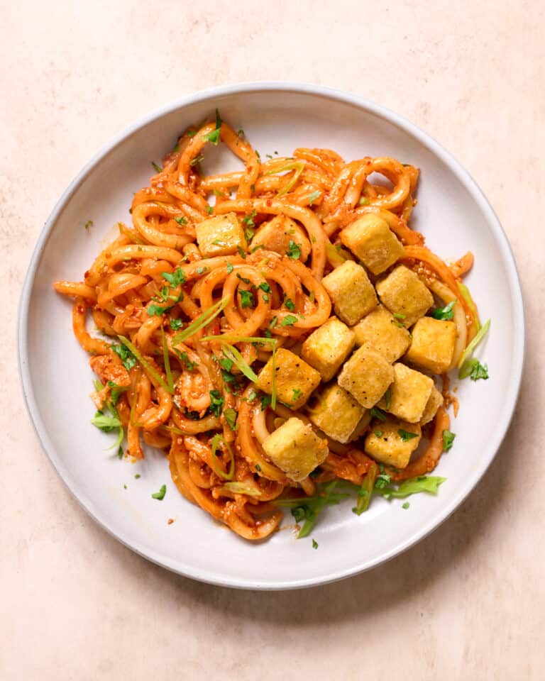 Simple Baked Tofu Rainbow Plant Life
