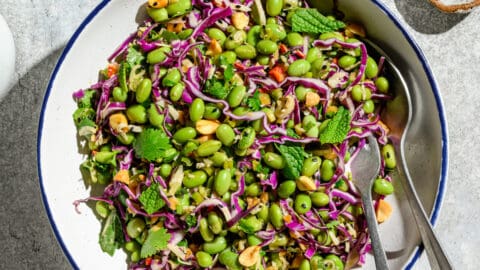 Garlicky Sesame Edamame Salad - Rainbow Plant Life