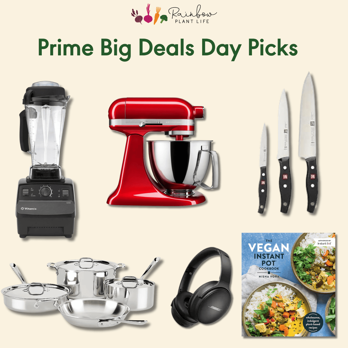 a collage of items on sale for amazon's big deals day.