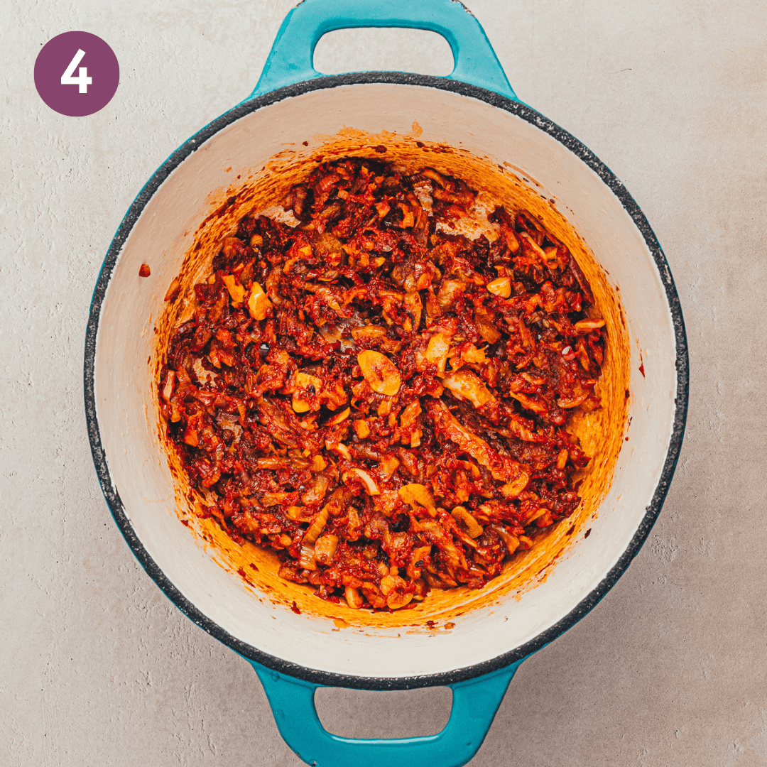 tomato fennel mixture after cooking together.