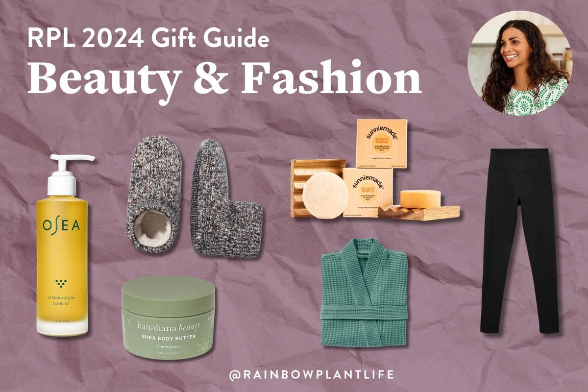 various beauty and fashion recommendations on a graphic.