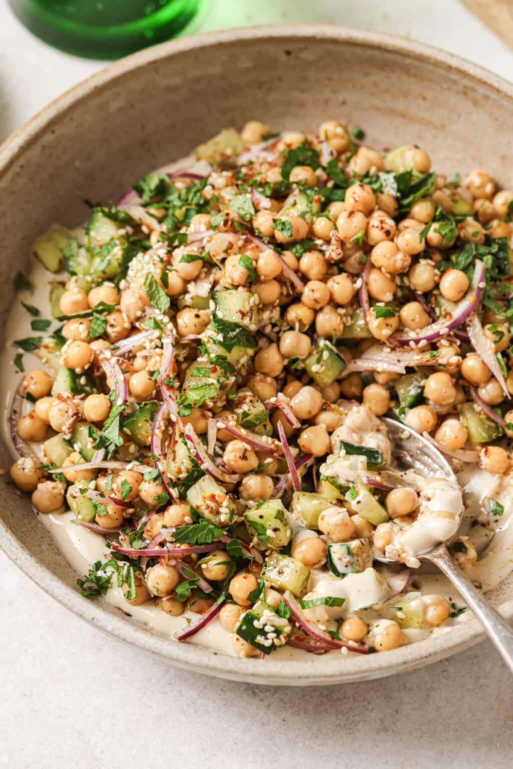 Mediterranean Chickpea Salad Rainbow Plant Life