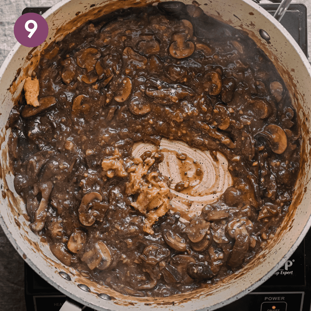 miso paste added to the gravy.