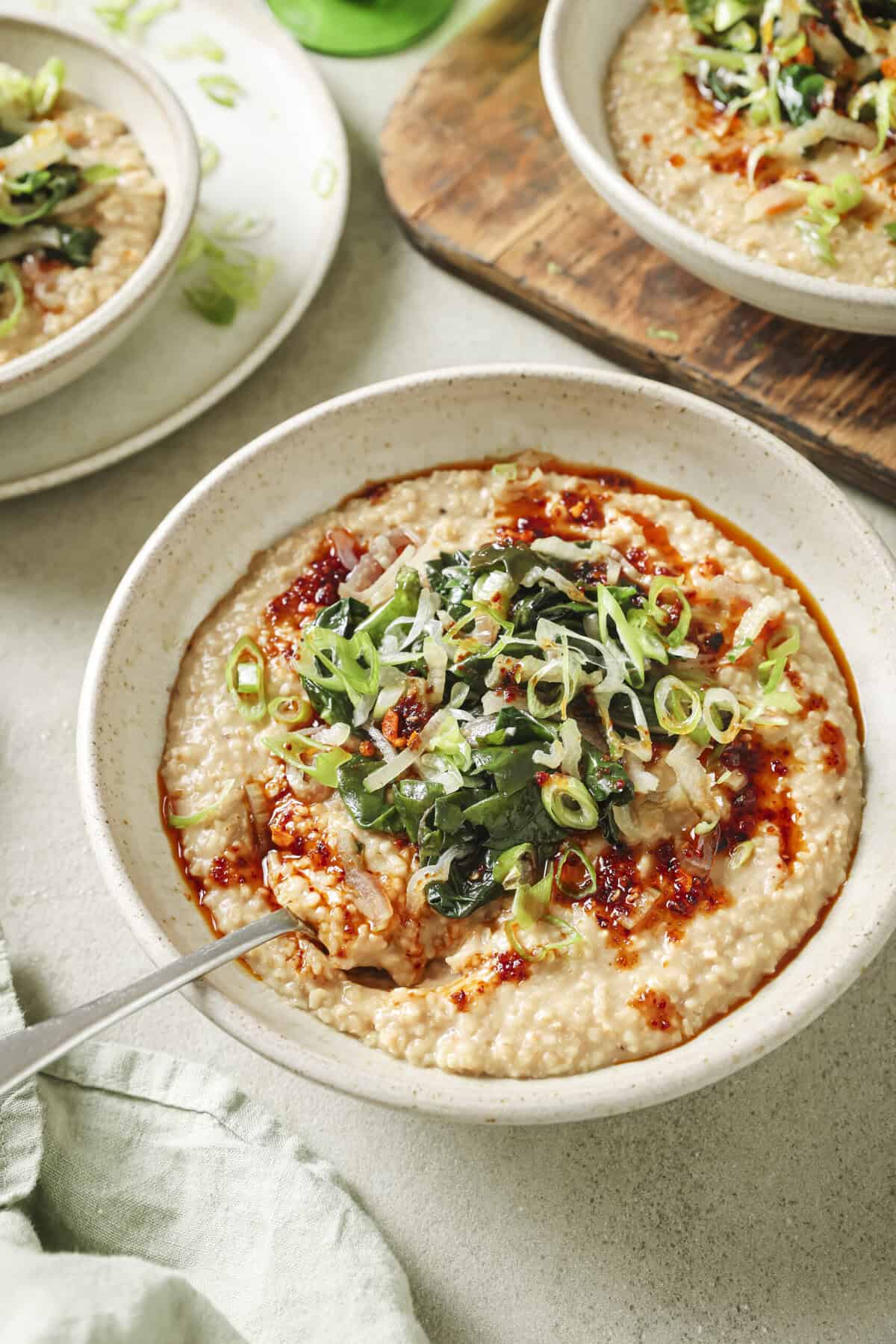 Savory Oatmeal with Chili Crisp Savory Oatmeal with Chili Crisp