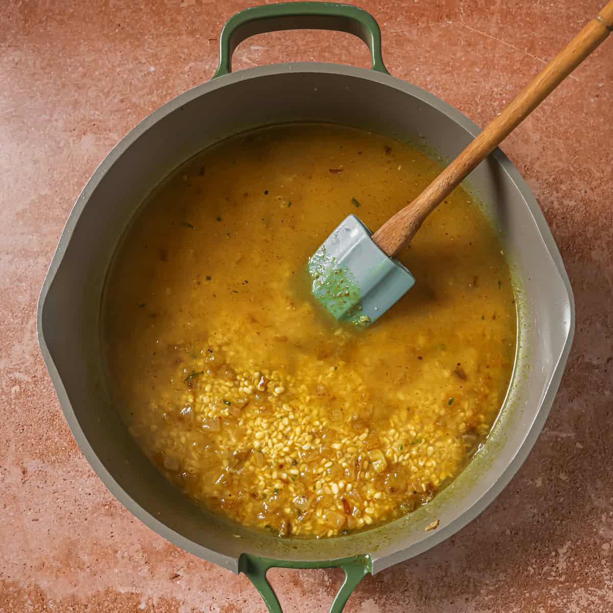 mixed dal before being cooked.