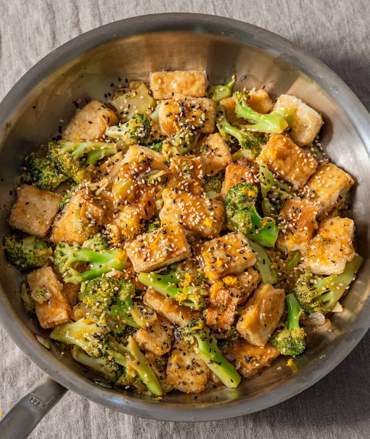 Sticky Orange Tofu & Broccoli Stir Fry